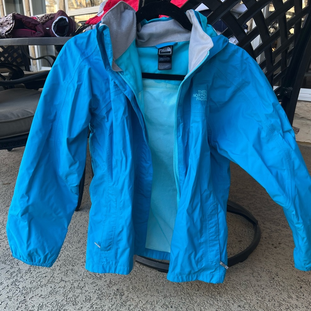 Blue Girl’s North Face Antora Rain Waterproof Jacket - Size XL
